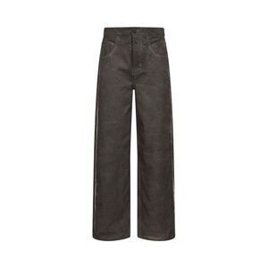 Uma Wang Women Grey Brown Washed Denim Phyllis Jeans